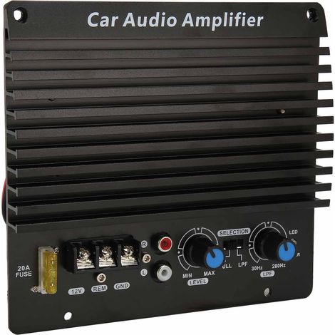 Amplificateur Voiture 12V Puissant avec Carte Ampli Subwoofer en Alliage d'Aluminium pour Véhicule (1/5)