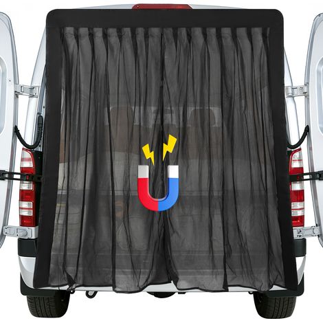 Wolketon Mosquitera magnética para puerta de coche 210 x 165 cm. Red antiinsectos para coche, furgoneta, SUV y camping. Fácil instalación