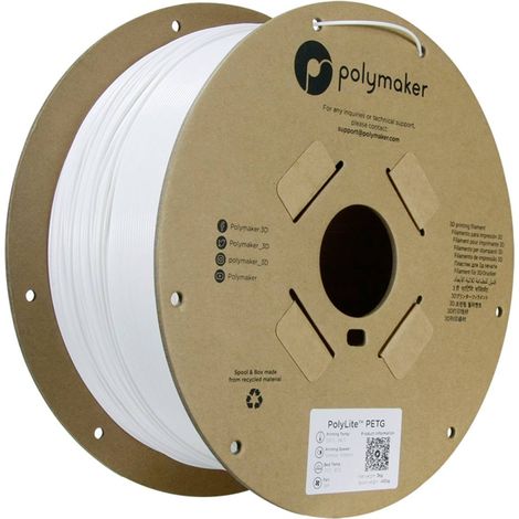 Polymaker PB01052 Filamento per stampante 3D PETG resistente al calore, Elevata resistenza alla trazione 1.75 mm 3000 g