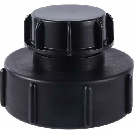 Adaptateur IBC S100x8 → S60x6 (filetage grossier) avec bouchon, compatible réservoirs IBC, récup. eau pluie, robinets, arrosage (1/5)