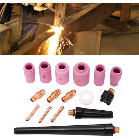 16 accessoires TIG pour torches de soudage TIG WP-9/20/25 (1/5)