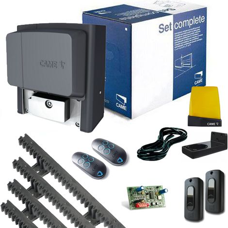 Came – Kit de motorisation portail coulissant jusqu'à 800 Kg – Moteur 230V avec sécurité intégrée – Ouverture partielle pour piétons