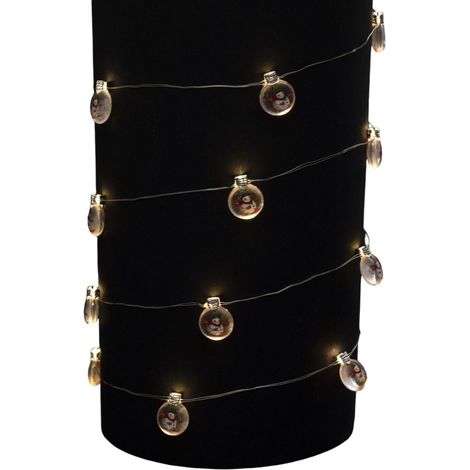 Guirlande de Noël lumineuse avec boules à motifs