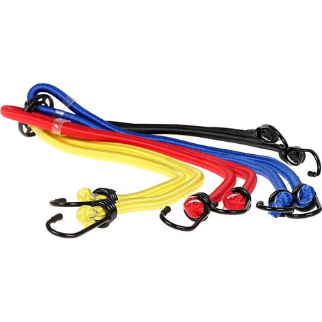alca® Gepäckspinne 8 x 40cm Oktopus Gummi-Spannseile 8-Armig Elastisch Gepäckspanner mit Stahlhaken Sichern und Tragen von Lasten mehrfarbig