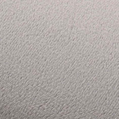 vidaXL Taburete de terciopelo 28 x 36 cm gris claro y dorado (1/2)