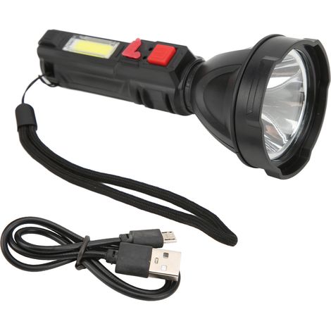 Lampe Torche LED Rechargeable USB, Lumière Puissante Multifonction pour Urgences et Randonnées Nocturnes (1/5)