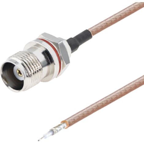 Conector BNC tipo pigtail / soldar RG316 50 ohm 50 cm