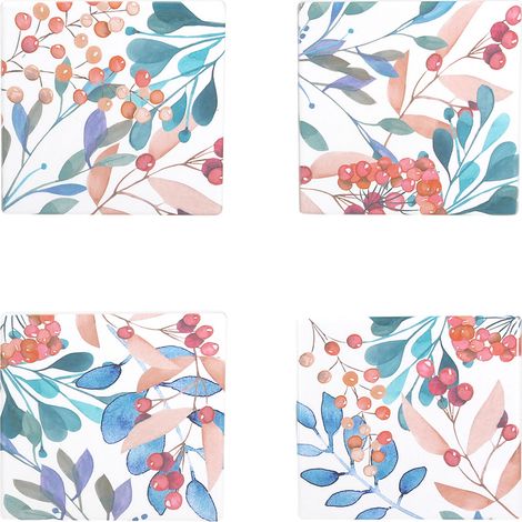 Set 4 Sottobicchieri Quadrati 10x10cm (1/5)