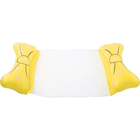 Hamac flottant gonflable pour piscine, portable, adulte, jaune, 1 pièce (1/5)