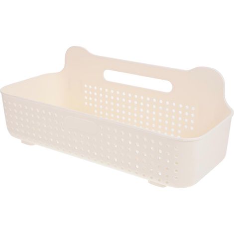 Étagère murale de douche/rangement de salle de bain, comprend 1 panier blanc. (1/5)
