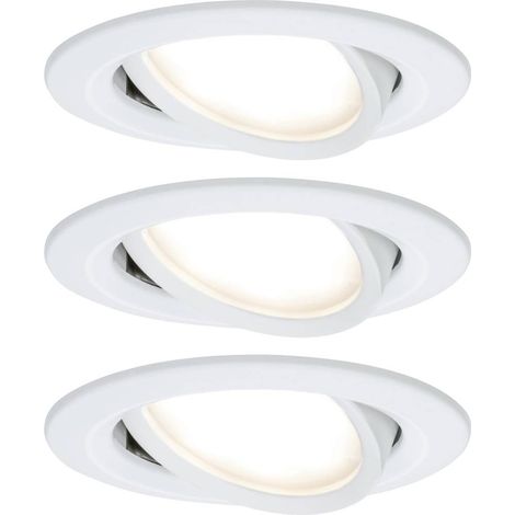 Paulmann 93449 Nova Lampada da incasso Kit da 3 LED (monocolore) LED 18 W Bianco opaco