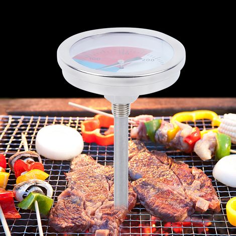 Thermomètre de table en acier inoxydable TSBX500 0300℃ pour four, gril et barbecue (1/5)