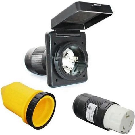 Wohnmobil-50-Ampere-125-V/250-V-Wechselstrom-Eingangsstecker, weiblicher Drehverriegelungsstecker