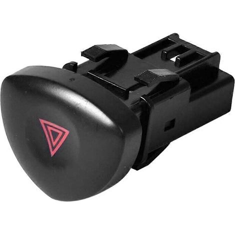 Bouton de signalisation des feux de détresse pour Renault Clio 2 MK2 (à partir de 1998) - Références : 8200060036 - 8200442723 (1/5)