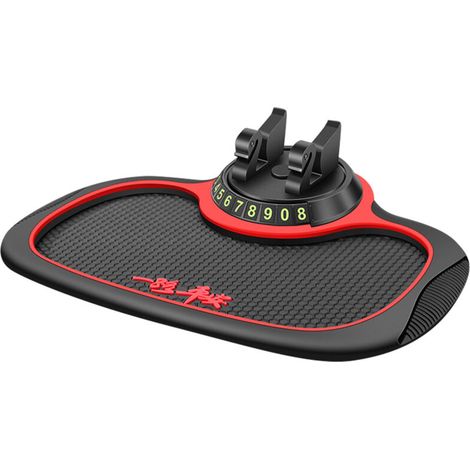 Jeffergarden Tapis antidérapant pour téléphone portable pour voiture, support rotatif à 360 degrés, tableau de bord, anti-caoutchouc, téléphone portable, lunettes de soleil, clé (1/5)