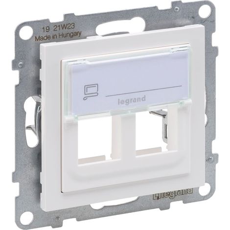 Legrand Key-Stone-Adapter SEANO 2-fach, Unterputz, Kunststoff, Ultraweiß, 765602 (1/3)