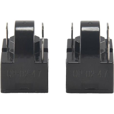 Relais de démarrage PTC 4,7 ohms à 3 broches QP2-4.7/QP2-4R7 pour réfrigérateur, compatible avec la plupart des mini-réfrigérateurs et glacières (pièce de rechange JN). (1/5)