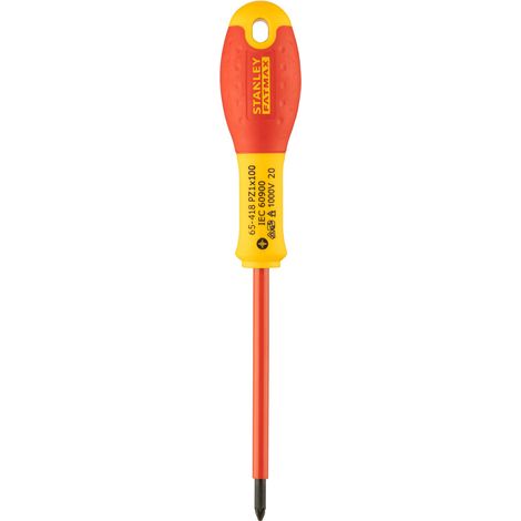 STANLEY - Destornillador Pozidriv aislado FATMAX 1000V - 0-65-418 - PZ1 x 100mm