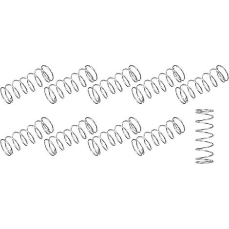 Lot de 10 ressorts de compression 0,8 x 11 mm – Acier inoxydable 304 – Résistance à la corrosion – Applications électroménagers et bricolage (1/5)