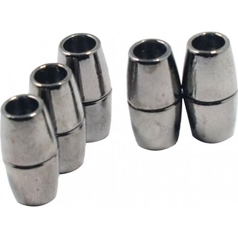 5 runde Magnetverschlüsse aus Legierung für die Herstellung von Halsketten (DIY-Halskettenherstellung, Bronze) (1/5)