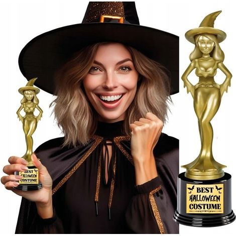 Coppa Trofeo Statuetta Premio Miglior Costume da Strega di Halloween (1/5)