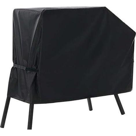 Housse de barbecue 600D imperméable coupe-vent résistante aux UV pour barbecue à gaz et charbon de bois 112 x 61 x 76 cm (1/5)