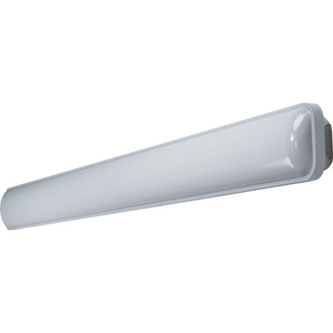 OSRAM Lampe étanche à l'humidité Submarine, grise, 1,5M, 48W, 4000K, IP65, boîtier en polycarbonate, installation sans outil, étanche à la poussière et aux projections d'eau, 4000lm