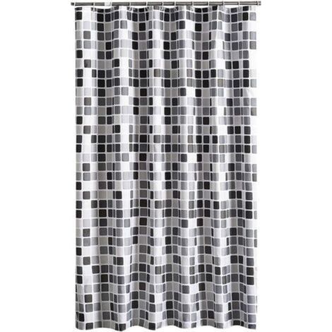 Cortina de ducha impermeable, resistente al moho y antibacteriana, 200x200cm (ancho x alto) (1/5)