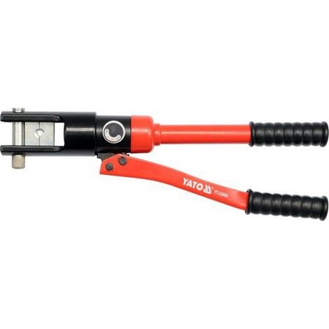 Prensa manual hidráulica para prensar terminales 10-120mm2 / YT-22860 / yato (1/2)