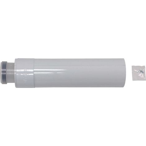Vaillant Prolongación para sistema de evacuación de aire/gases de combustión de condensación, PP, 80/125, 0,5 m, 303202