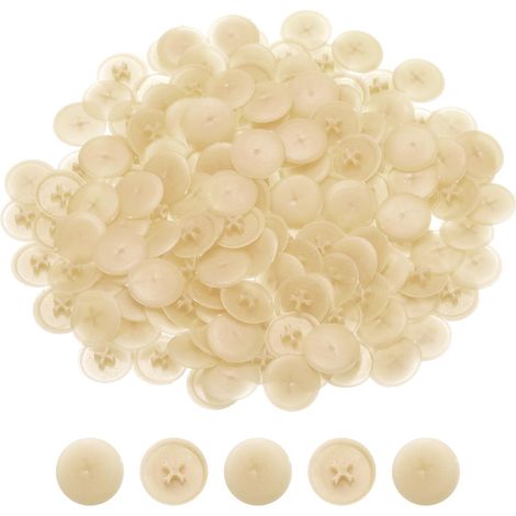 158 Pièces 17mm Cache-Écrou à Vis en Plastique Érable Élégant (1/5)
