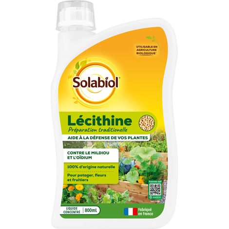 Lécithine - Contre Mildiou & Odïum - Composition 100% D'origine Naturelle - 800ml