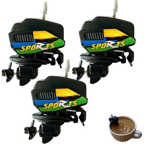 Agitateur à café en forme de moteur de bateau, mini agitateur électrique portable pour boissons, hélice en acier inoxydable D (1/5)