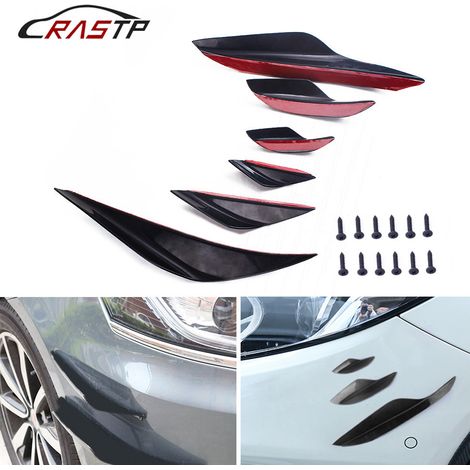 Car air intake blades suitable for BMW 3 Series E92 E93 M3 E90 front lip, front bumper air intake blades, spoilers - ABS plastic, synthetic paint - (1/4)