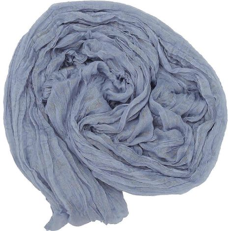 Chemin de table rustique bleu 300 x 90 cm, polyester infroissable, lot de 5 pièces pour la décoration de pique-niques et fêtes en extérieur (1/5)