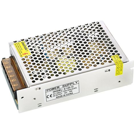 Trade Shop - Driver Power Supply Transformador Estabilizado Interruptor Trimmer 220v-12v 10 Amperios - (1/5)