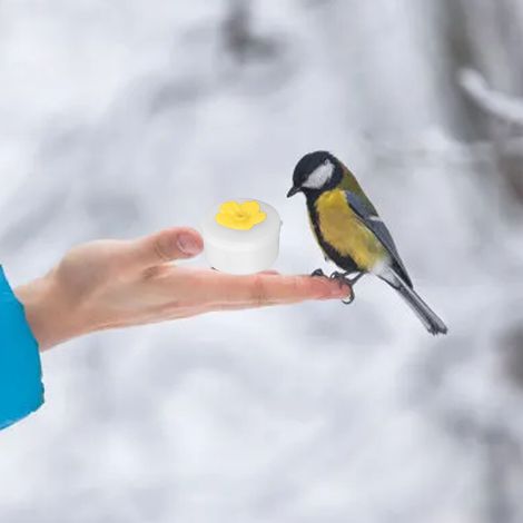 Lot de 4 mangeoires à colibris portables pour l'extérieur, jaunes. (1/5)