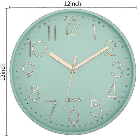 Horloge murale silencieuse de 12 pouces (30 cm) (1/2)