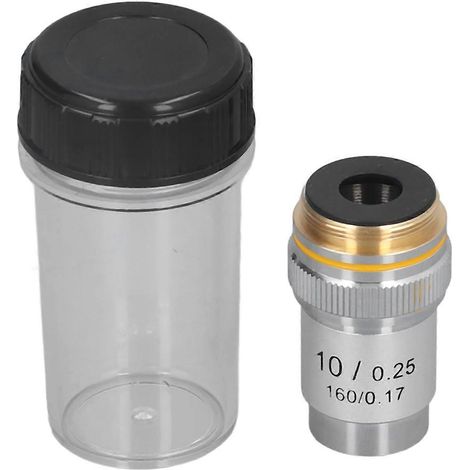 195 Achromatisches Objektiv, 10-fache Vergrößerung, Hochleistungsmikroskop-Objektiv, 20,2-mm-Schnittstelle