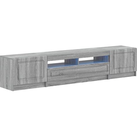 Maison Exclusive - Mobile TV LED a 5 pezzi Sonoma grigio Legno ingegnerizzato (1/5)