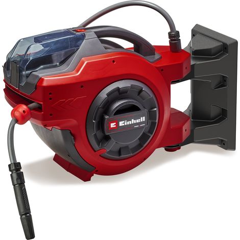 [Ancienne version] Einhell Enrouleur de tuyau sans fil GE-HR 18/30 Li-Solo PXC (18V, mécanisme d’enroulement automatique, pivote jusqu’à 180°) Livré sans Batterie ni Chargeur (1/4)