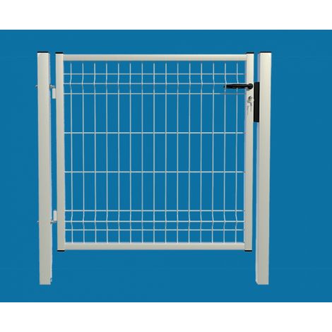 Cancello Medium Pedonale - con Rete 50X200X5 mm - Telaio 35/40 mm - Dimensione: cm100X100 - Peso 22 kg - Colore:Bianco