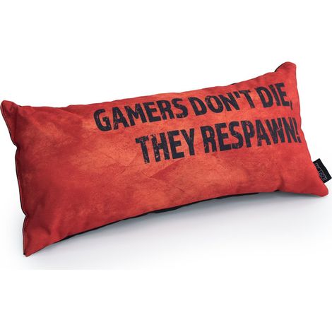 Game Over - Coussin de jeu Rectangulaire, Coussin de jeu Intérieur et Extérieur Résistant à l'eau, Coussin de Soutien Lombaire, Oreillers de cou et de Dossier Pour Joueurs - Orange (1/5)