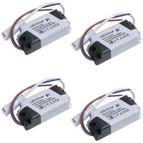 Set mit 4 LED-Treibern 8-24W, dimmbares Netzteil, wasserdichter Transformator für LED-Beleuchtung