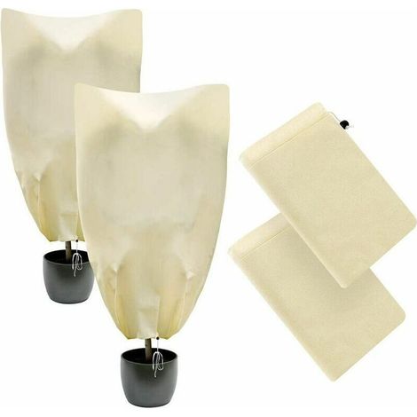 Housse de Protection pour Plantes,Housse Protection Plante Hiver,Voile D'hivernage Plante,Protection Hivernale pour Plantes, 2 Pack,10080 CM & 8060 CM (1/5)