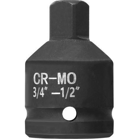 Adaptateur de Douille à Impact 3/4" F Vers 1/2" M en Acier Cr-Mo Réducteur D'Entraînement Carré pour Perceuse à Percussion pour Clé Dynamométrique, Perceuse, Cliquet (1/5)