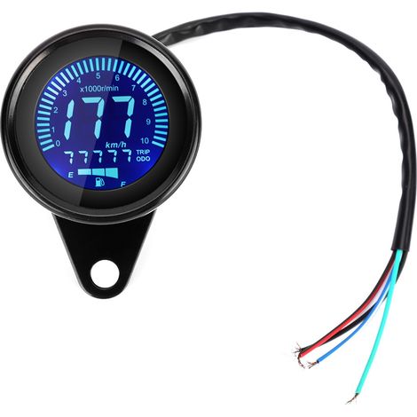 Compteur LCD 7 couleurs Moto, indicateur de vitesse kilométrique, instrument de modification accessoire (1/5)
