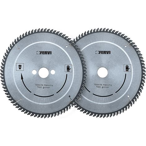 Disco per legno FERVI 0736 per sega circolare - riporto in metallo duro - Ø 190 mm - denti Z 48 (1/2)