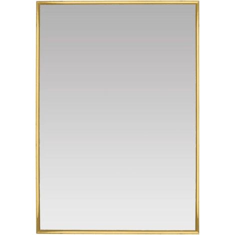 ANDREA HOUSE AX22545 Espejo Pared Dorado Aluminio 70x100 CM - ref: AX22545