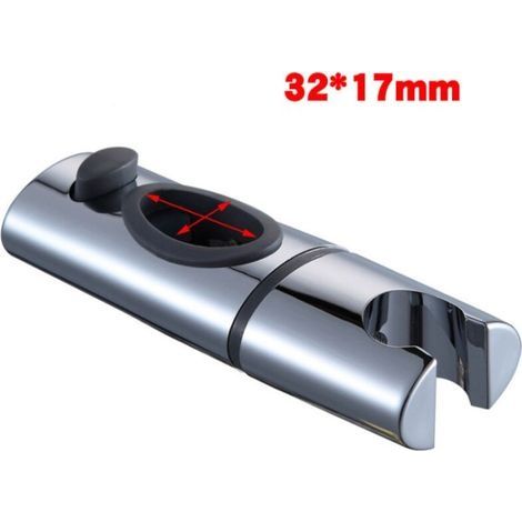 Support de douche réglable en tube elliptique (32 × 17 mm) Siège de douche fixe ou élévateur, accessoire de salle de bain pour sécurité et confort (1/3)